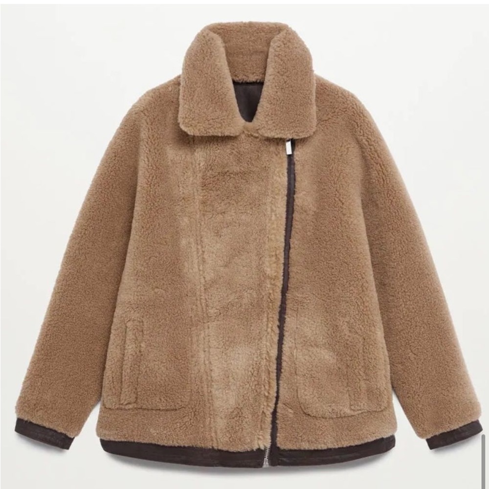 Mango Faux Shearling Reversible Jacket - image 1